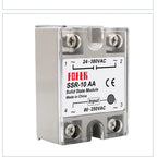 LCTC 1pcs Solid State Relay Single Phase Non-contact SSR DC To DC AC To AC DC To AC 24-380VAC 10A 25A 40A 50A 60A 80A 100A