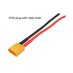 XT60 Female / Male Plug Battery Parallel Connector with Silicone Flexible Wire14AWG for RC Lipo Battery Motor
