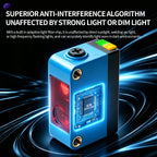 ZHICAN ZC3E Background Suppression Laser Photoelectric Sensor Adjustable Distance Diffuse Reflective Detection Switch