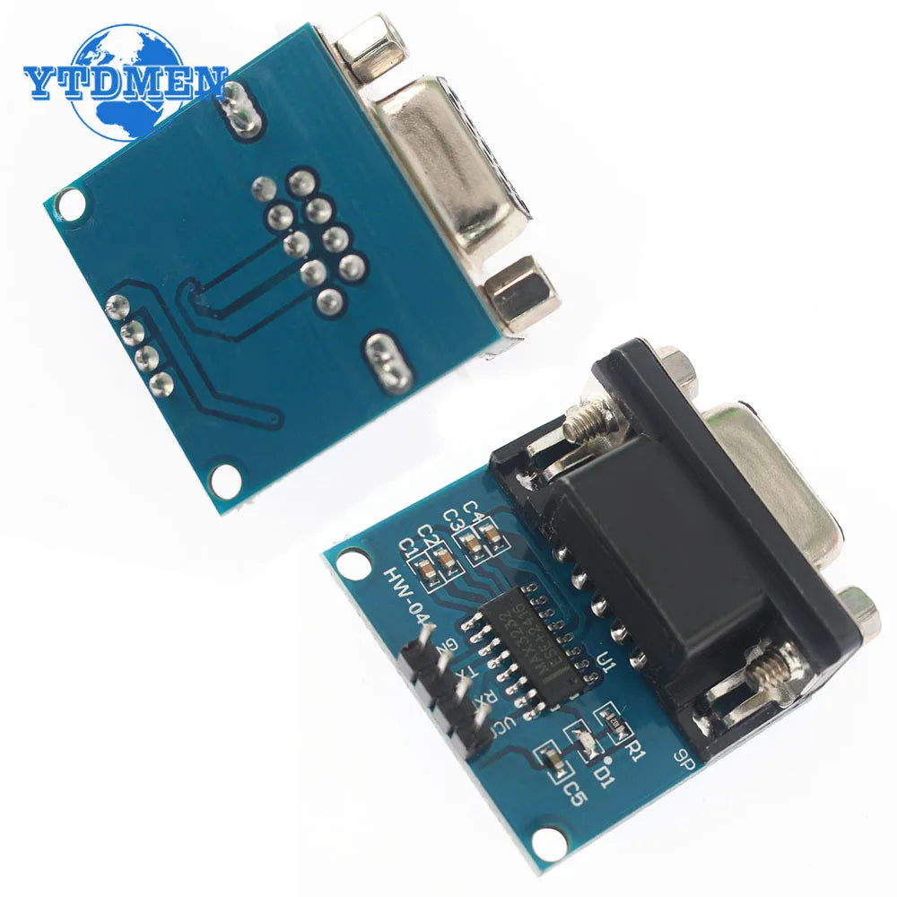 1/3pcs MAX3232 Module RS232 To TTL Serial Port Converter Module Female DB9 Connector MAX232 Chip for Arduino