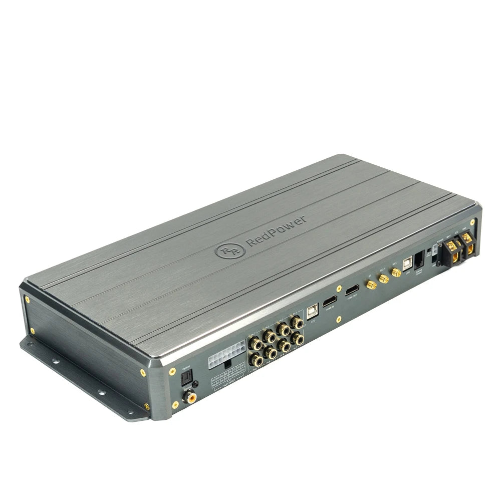 120W X12CH YAKUZA Car DSP Amplifier with HDMI Optical Coaxial Input Процессорный усилитель RedPower