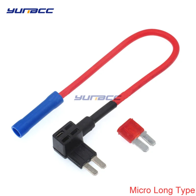 M/S/Mini ATM Auto Fuse Adapter Tap Dual Circuit Adapter Holder For Car Auto Truck With Blade Auto Fuse