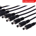 DC Power Pigtails Cable 22AWG Female Male 5.5mm X 2.1mm Connector For 12V Power Supply Adapte CCTV Camera DVR LED Strip