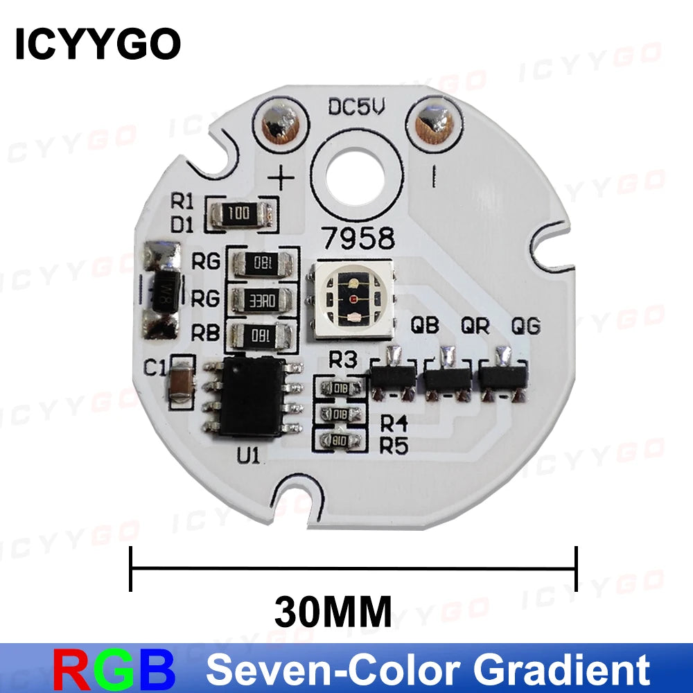 LED Light Panel 5V Color RGB Colorful Gradient Light Source Infrared 24-Key Wireless Remote Control Switch Nn/Off Control/Touch