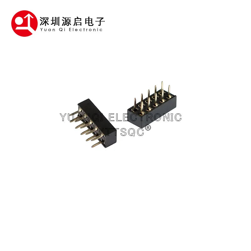 10pcs 2.54mm PH3.5 Low Profile Straight Double Row Female 2x2/3/4/5/8/10P Rohs Gold-plate PCB Female Pin Header Socket Connector