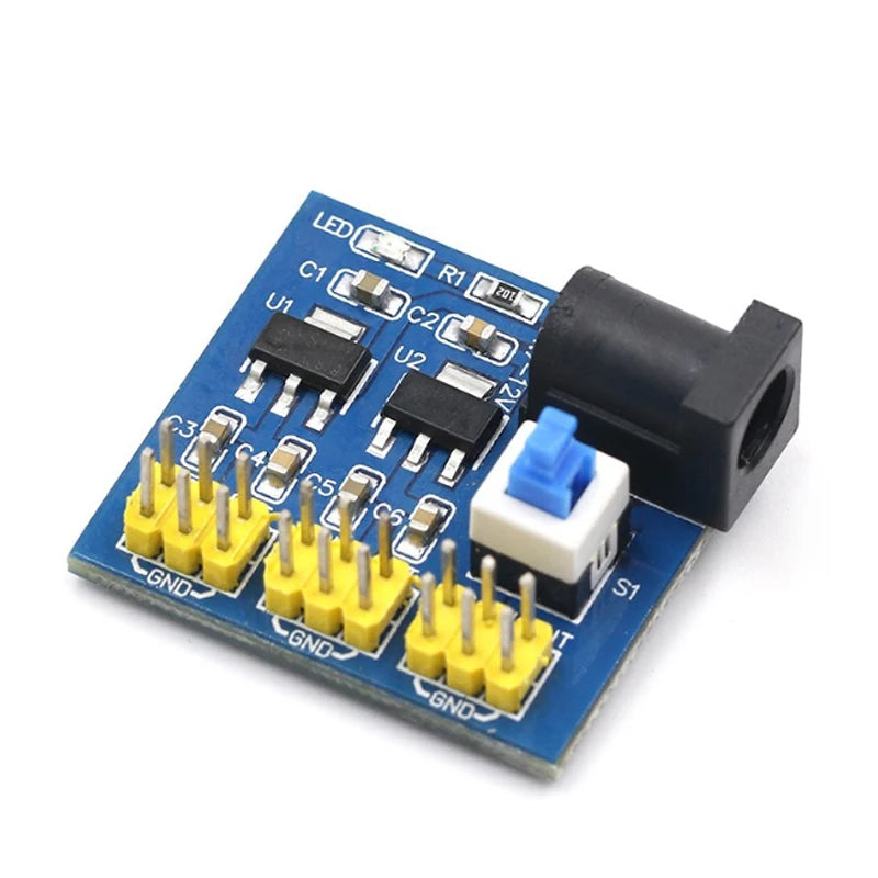 DC-DC Triple Output Power Module 3.3V 5V 12V 800mA Buck Converter Bank for Arduino ESP32 ESP8266 STM32 Electronics DIY
