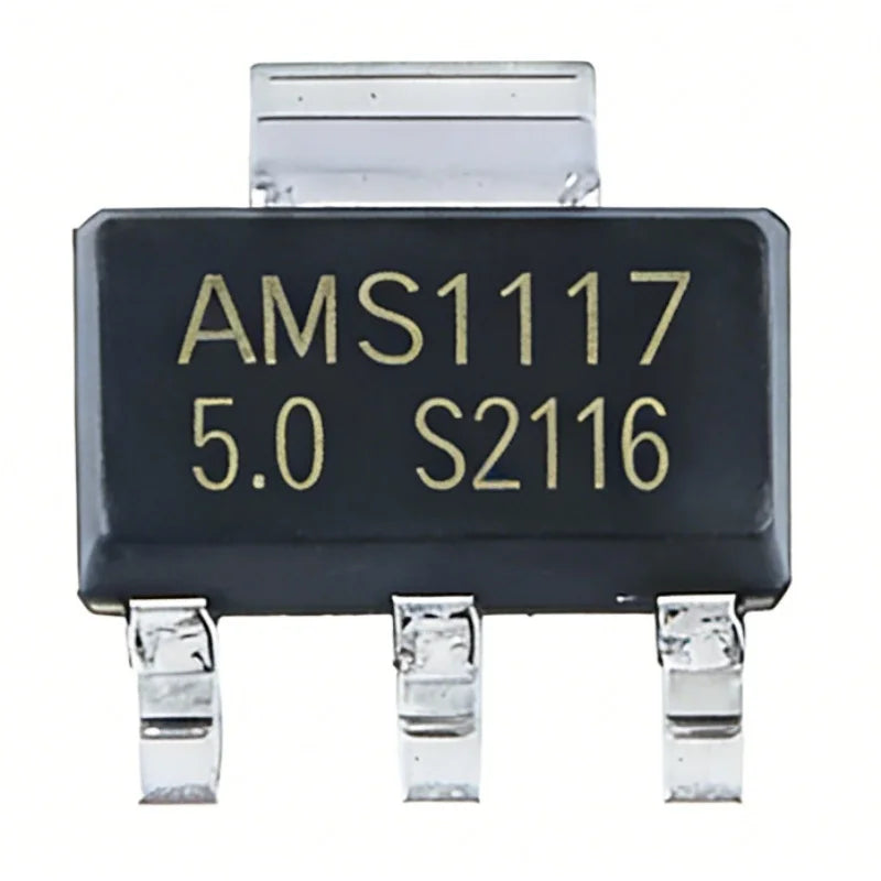 50/100Pcs AMS1117-1.2V 1.5V 1.8V 2.5V 3.3V ADJ SOT-223 SOT-89 AMS1117CD-5.0 TO-252 Adjustable/Fixed Low Dropout Linear Regulator