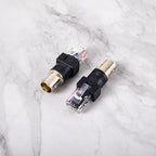 1Pc Black Connector BNC Female Jack to RJ45 Male Plug RF Adapter Coaxial Barrel Couplerconnector RJ45 to RF Adapter