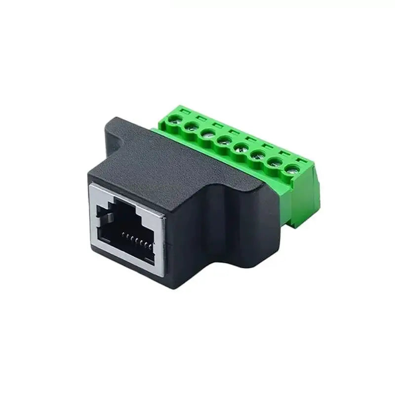 Rj45 to Screw Terminal Block 8P Connector Ethernet Rj45 Male Female to 8 Pin Screw Terminal Network Adapter Cable For CCTV DVR