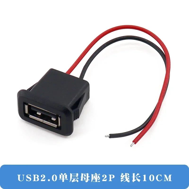 1pcs USB Type C Waterproof Connector Type-C With card buckle Female 3A High Current Fast Charging Jack Port USB-C Charger Plug