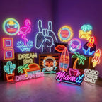 Wakklia Custom Logo Neon Sign, UV Printed Store Neon Sign Customizable Large, Custom LED Logo Sign, Images Print Customized for