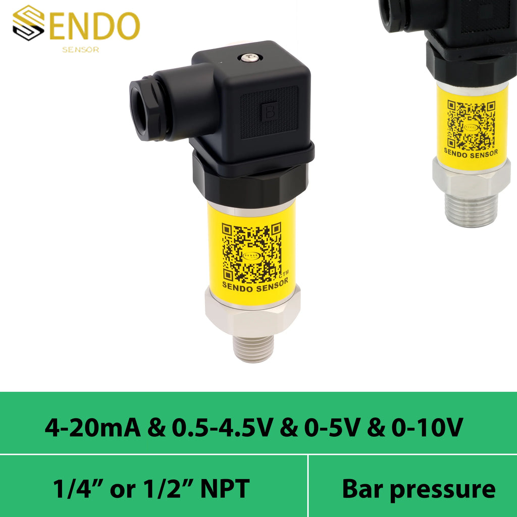0 5V 0 10V pressure sensor transmitter 4 20ma 0-20mA signal 0.5 4.5V 40mpa 35kpa 5mpa 10 bar gauge 1/4 1/2" NPT thread hydraulic