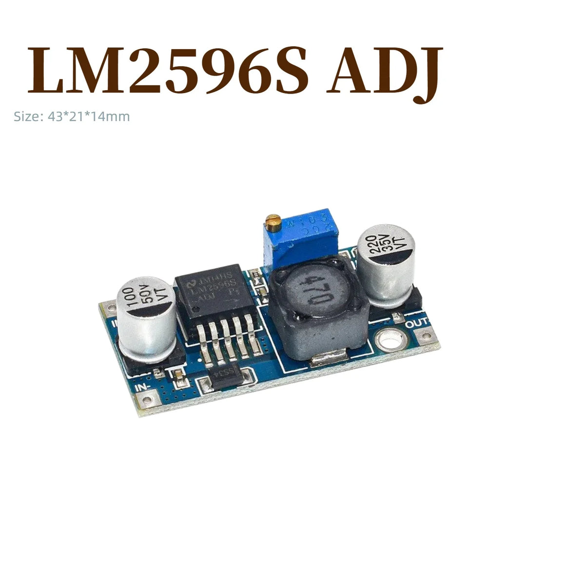 1/5/10pcs LM2596 XL4015 XL4005 MP1584 MINI560 DC-DC Buck Converter 3A Adjustable Step Down Power Module With Digital Display