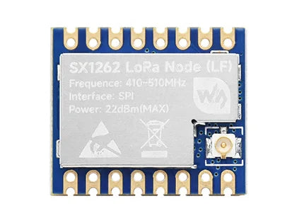 Waveshare Core1262 LF/HF LoRa Module, SX1262 chip, Long-Range, Anti-Interference,for Sub-GHz band for Raspberry Pi 5/4B/3B