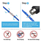 280/1200pcs Solder Sealed Wire Connectors Heat Shrink Solder Butt Connectors Solder Connector Kit Automotive Marine Insulation