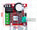 1PCS EGBO Super Slim 2 x 15W PAM8610 Class D Digital Dual Power Audio Amplifier Board 12V black