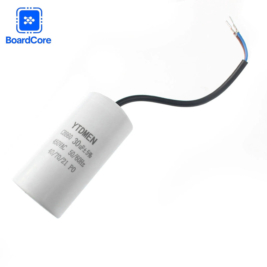 CBB60 450V 5% Motor Run Capacitors 3/4/5/6/8/10/12/14/15/16/18/20/25/30/40/45/50/60UF AC Starting Capacitor for Washing Machine