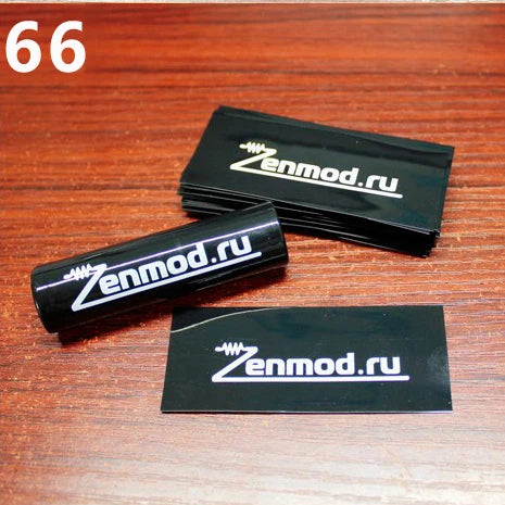 100pcs/lot 18650 Lithium Battery Heat Shrinkable Film PVC Heat Shrinkable Skin Battery Packaging Skin Insulation Sleeve