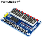 TM1637 4 Bits / TM1638 / MAX7219 8 bit Digital LED Display Module 7 Segment 0.36Inch Clock RED Anode Tube Four Serial Driver