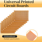 1-10PCS 5*7CM 7x9cm 9x15cm PCB Breadboard Protoboard Single-Sided Universal Printed Circuit Boards 2.54  MM Thick DIY Set Yellow