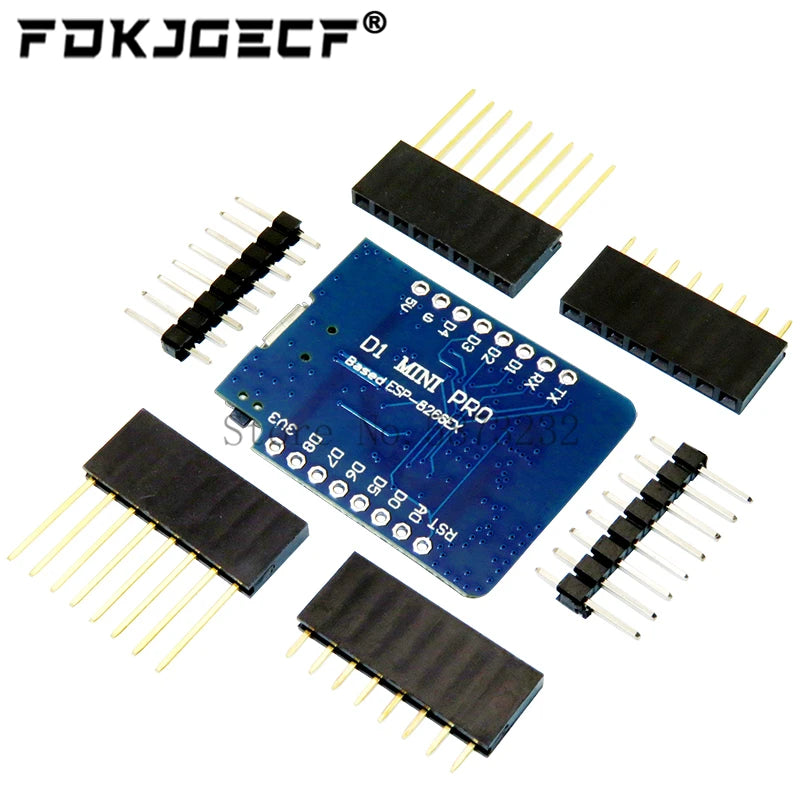 WEMOS D1 Mini Pro 4M 16M Bytes External Antenna Connector NodeMCU Based ESP8266 ESP-8266EX CP2104 WIFI Development Board Micro
