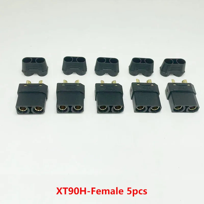 XT90S XT90-M/F Connectors Spark-Resistant Male/Female Connectors for Battery, ESC and Charger Cables