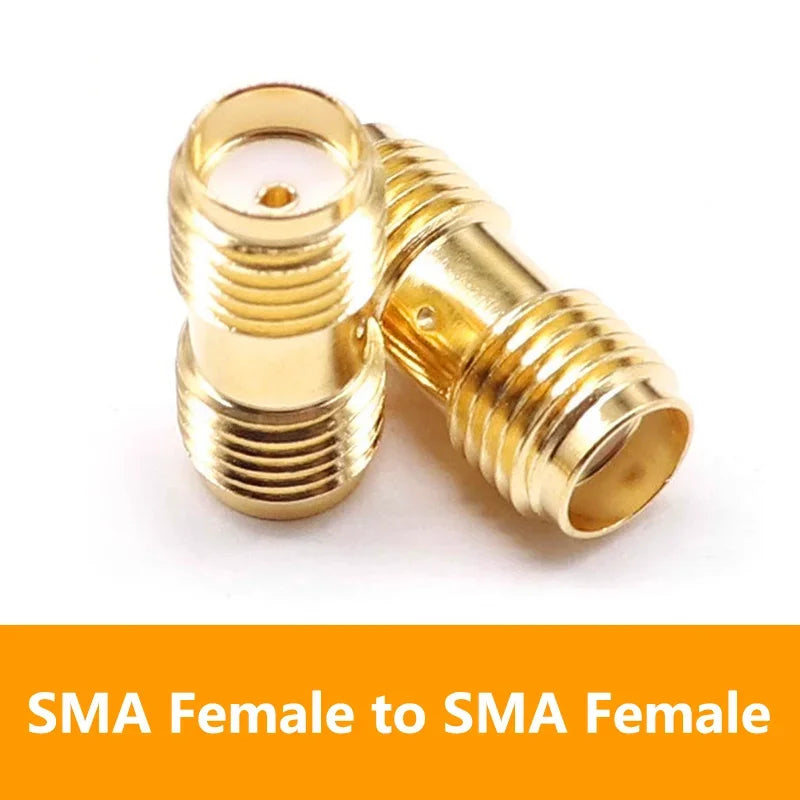 5/20PCS SMA Coupler Adapter SMA Female To RP-SMA Female RF Connector Converter Antenna Radio Male To Female
