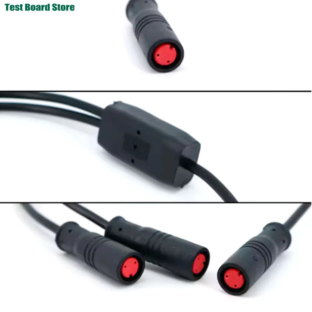  M6/M8 1 male to 2 female 2/3/4/5/6 pin Ebike DC splitter sensor Connector 40CM Cable Electric Bicycle Butt Joint ebike Plug