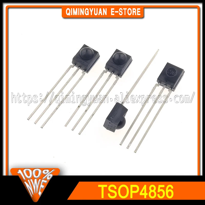 10~100PCS/LOT TSOP4856 IR receiver 4.5-5.5V 56kHz DIP3 100% New Spot stock