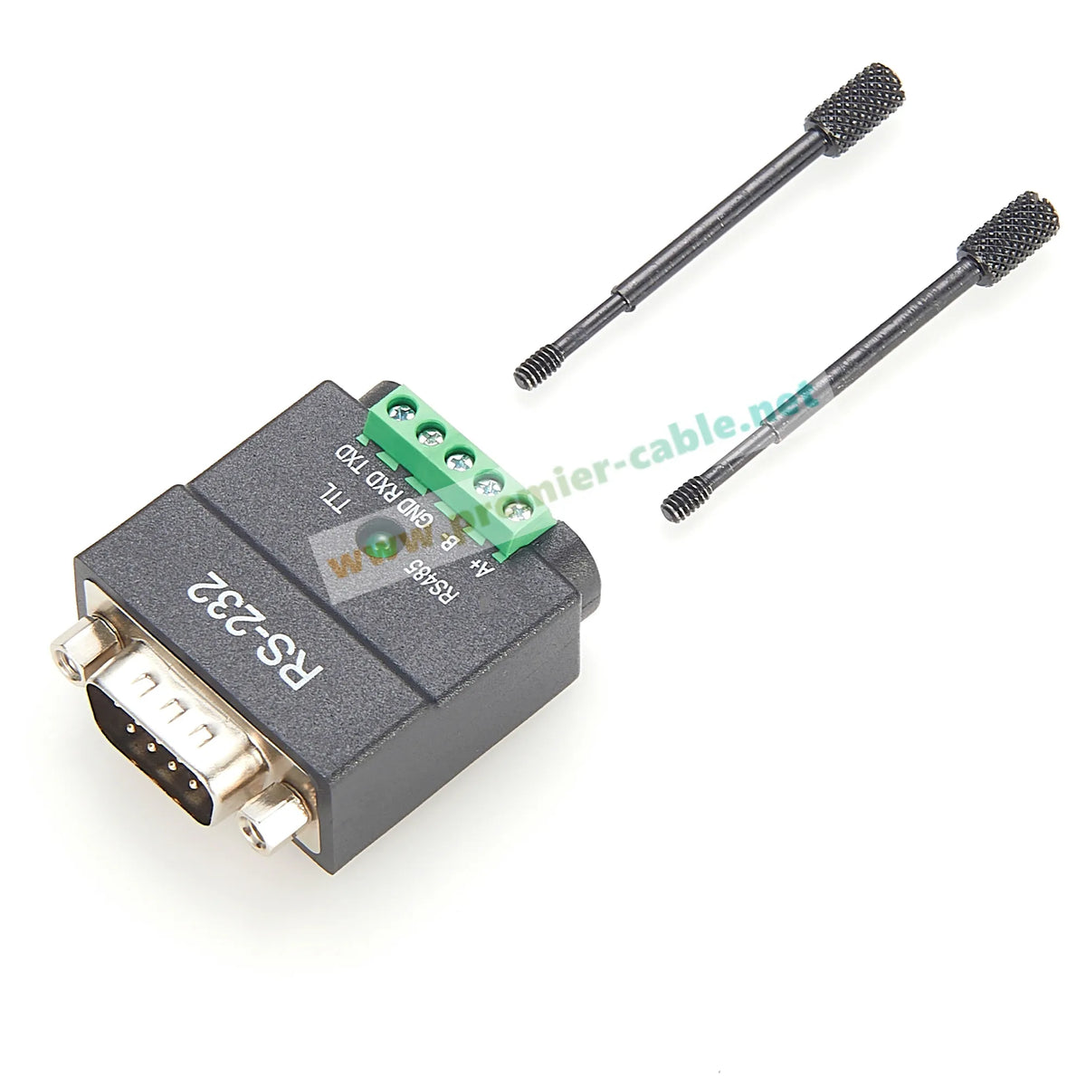 2 In 1 RS232 to RS485/TTL Serial Converter DB9 Male to 5Pin Screw Terminal Block RS232 to 3.3V/5V Interface Signal Adapter
