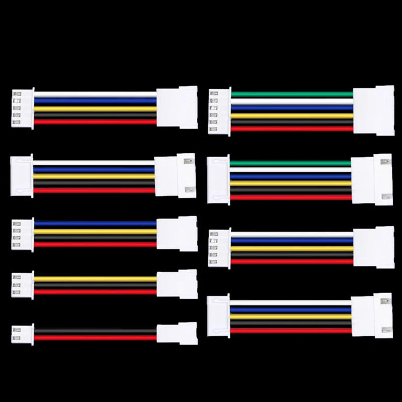 10PCS XH2.54 Extension Line 2P/3P/4P/5P/6P/7P/8P/9P/10P/12P XH 2.54mm Pitch Male To Female Connector With 10/20/30cm Cable 26AWG