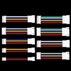 10PCS XH2.54 Extension Line 2P/3P/4P/5P/6P/7P/8P/9P/10P/12P XH 2.54mm Pitch Male To Female Connector With 10/20/30cm Cable 26AWG