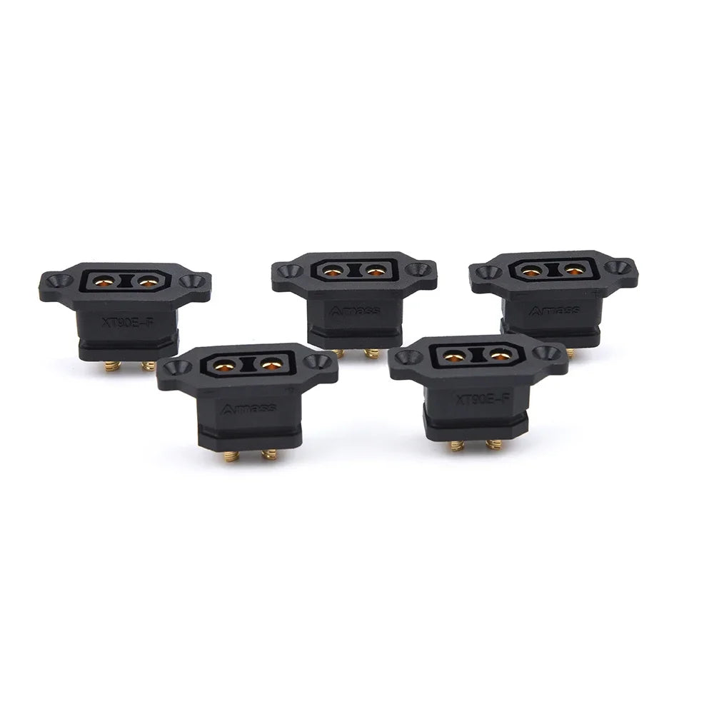 Amass XT90E-F Battery Connector XT90E Female Plug Gold-plated / XT90 Male Connector Adapter For DIY Spare Part Toys Model