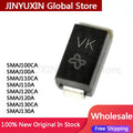 100Pcs SMAJ100CA SMAJ100A SMAJ110CA SMAJ110A SMAJ120CA SMAJ120A SMAJ130CA SMAJ130A TVS Diode