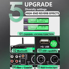 FUHAM Professional Digital X5 Preamp Effects Processor KTV Reverb Suppression Anti-Howl Bluetooth Audio Processor
