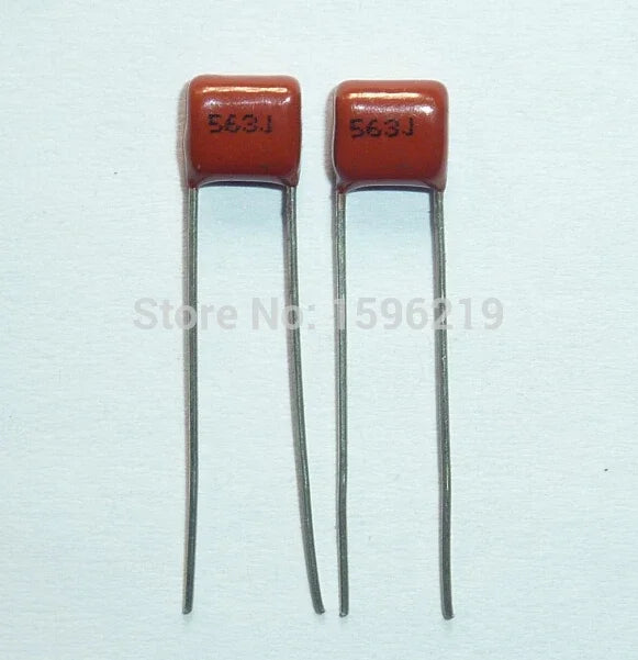 10Pcs/100Pcs CBB Capacitor 563 100V 563J 0.056uF 56nF P5 CL21 Metallized Polypropylene Film Capacitor 100V563J