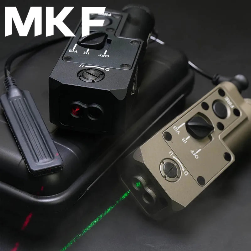 CQBL-1 Laser Aiming IR/Red/Green Dot Laser Indicator Momentary Constant Quick Opening With Scout Light Connect Mount For 20MM