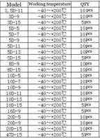200Pcs 22Value 2.5D/3D/5D/8D/10D/20D/47D-7/9/11/13/15 NTC Thermal Resistor Negative Temperature Coefficient Assorted kit