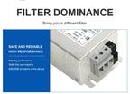 EMI Power Filter Fyln-12N-30A-U Universal 3-Phase Filter 30A 380V AC Power Electromagnetic Inverter Servo Filter