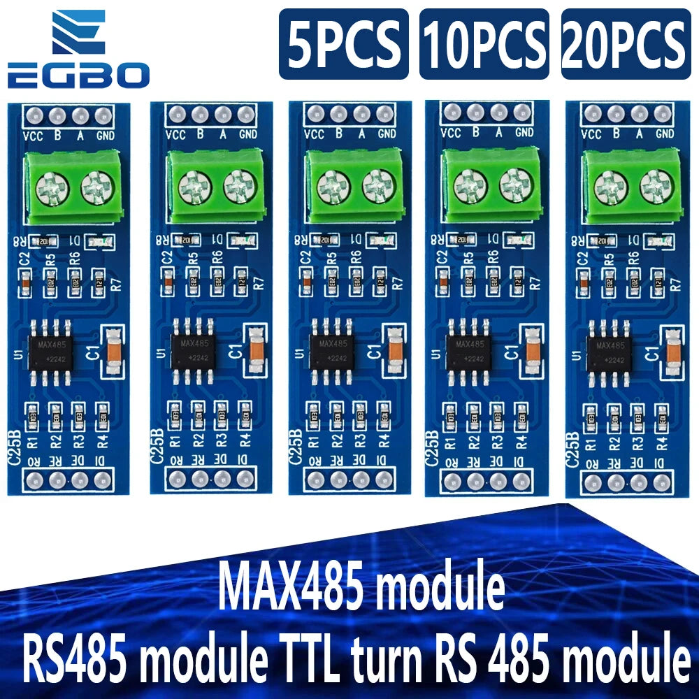 5PCS 10PCS 20PCS EGBO MAX485 module RS485 module TTL turn RS 485 module MCU development accessories rs 485