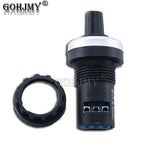 LA42DWQ-22 1K 2K 5K 10K 20K 50K 100K 200K 22mm Diameter Pots Rotary Potentiometer Converter Governor Inverter Resistance Switch