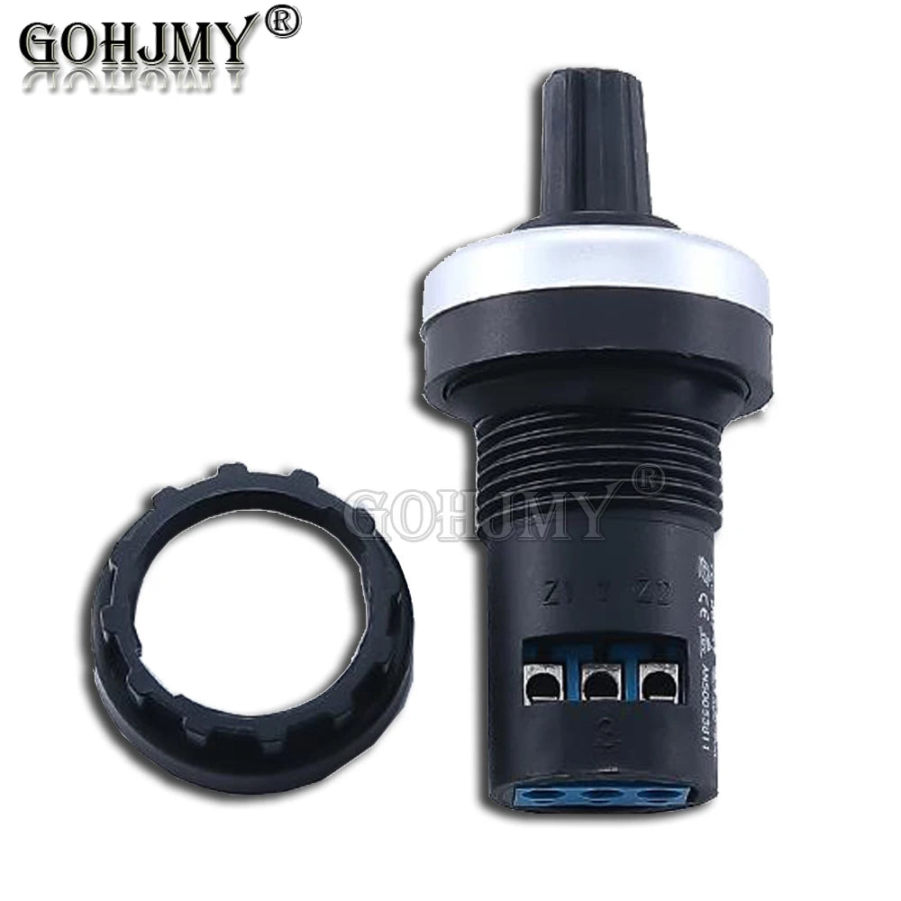 LA42DWQ-22 1K 2K 5K 10K 20K 50K 100K 200K 22mm Diameter Pots Rotary Potentiometer Converter Governor Inverter Resistance Switch