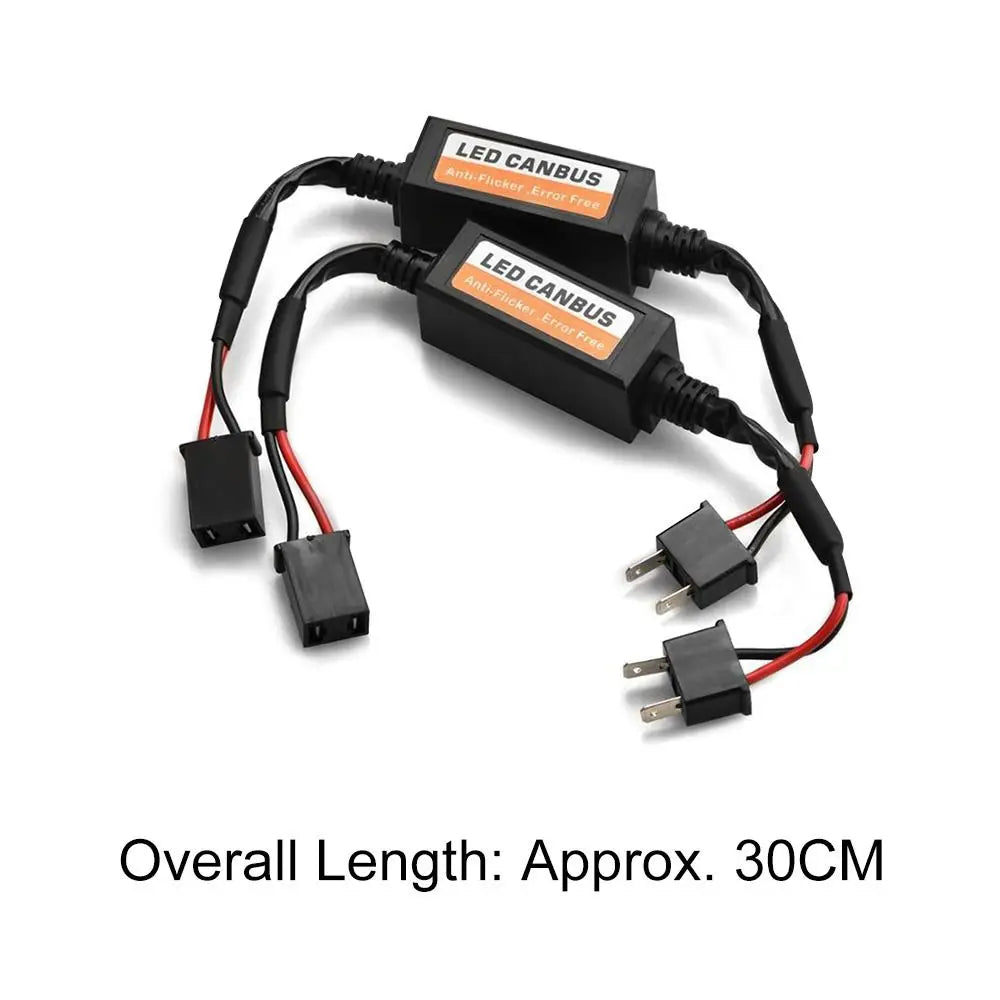 Tools Anti-Flicker h1/h3/h4/h7/h8/h9/h11 Automotive LED Decoder Fault Eliminator Resistor Controller LED Canbus Decoder