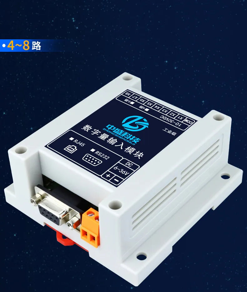 CAN WIFI Digital IO Ethernet Expansion Module Control Board RS485/232 ZS-DI-16 Isolated PNP NPN MODBUS RTU Module