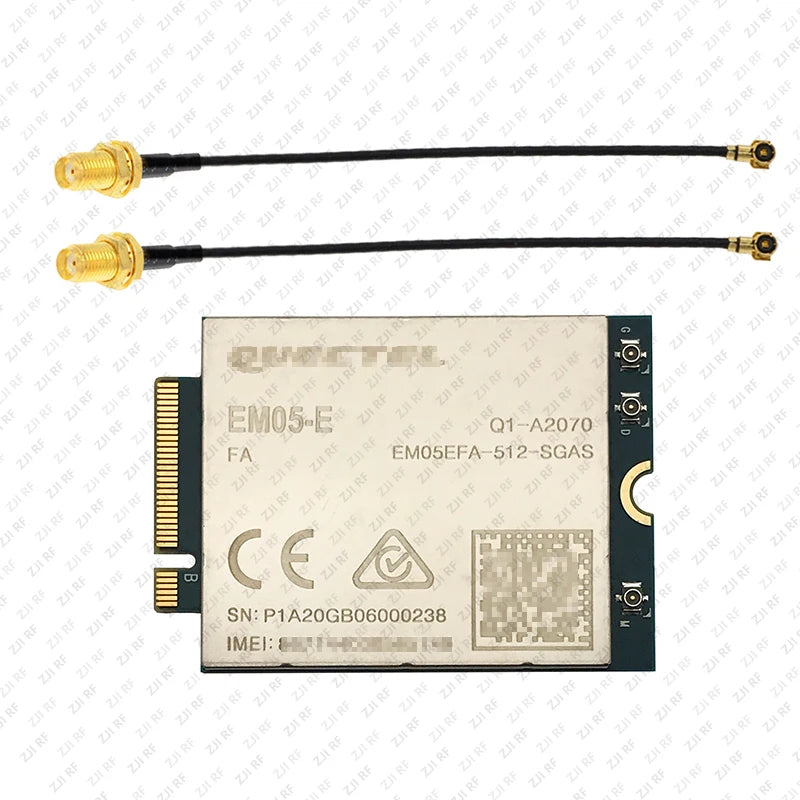 Quectel EM05 FDD-LTE/TDD-LTD M.2 4G LTE Cat4 Module EM05EFA-512-SGAS MIMO B1/B3/B7/B8/B20/B28/B38 with 4G Antenna