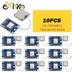 1-10pcs GY-NEO6MV2 New NEO-6M GPS Module NEO6MV2 with Flight Control EEPROM MWC APM2.5 large Antenna for arduino