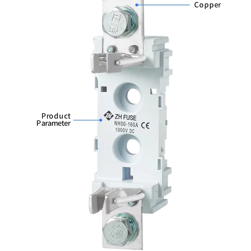 High Voltage NH ZHPV-00 NH00 DC1000V Fuse Blade Fuse Link Photovoltaics System DC Solar Fuse