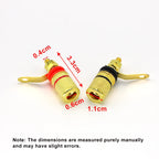5-10pcs Amplifier Speaker Terminal Gold Plated Binding Post Banana Plug Socket Connector Suitable for 4mm Banana Plugs