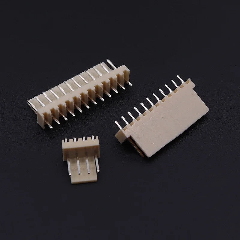 50Pcs KF-2510 2.54mm Pitch Male Plug 2P/3P/4P/5P/6/7/8/9/10/11/12p Pin Header PCB Connector Straight Pin Header KF2510 Connector