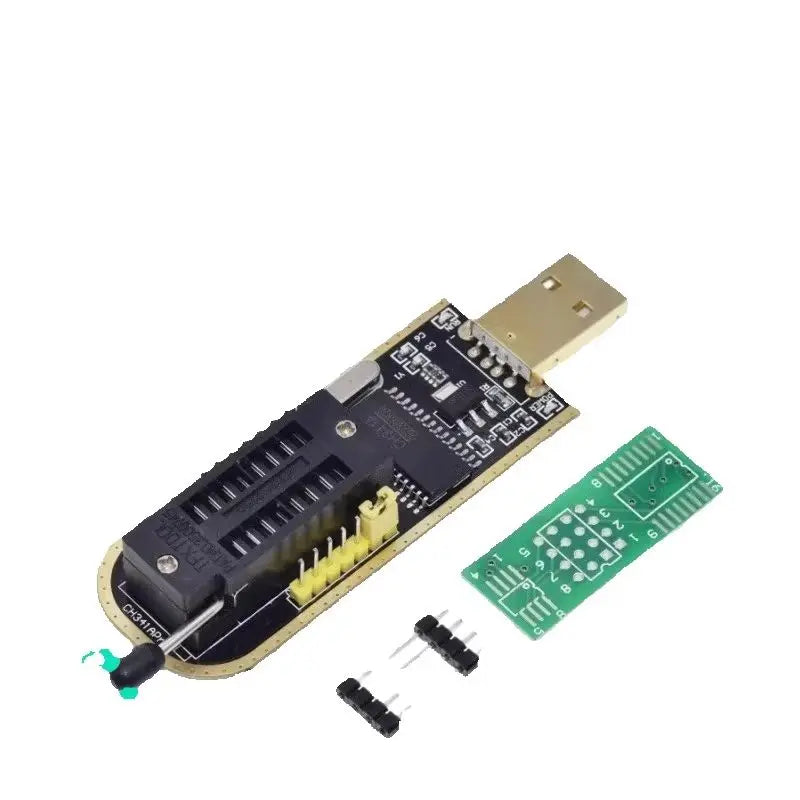 CH341A/CH341B USB Programmer Module for SOIC8 SOP8 EEPROM 93CXX 24CXX 25CXX Series BIOS Flash Test Clip DIY Kit